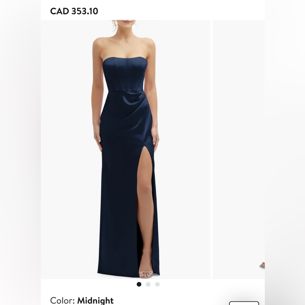Evening corset dress - color midnight
